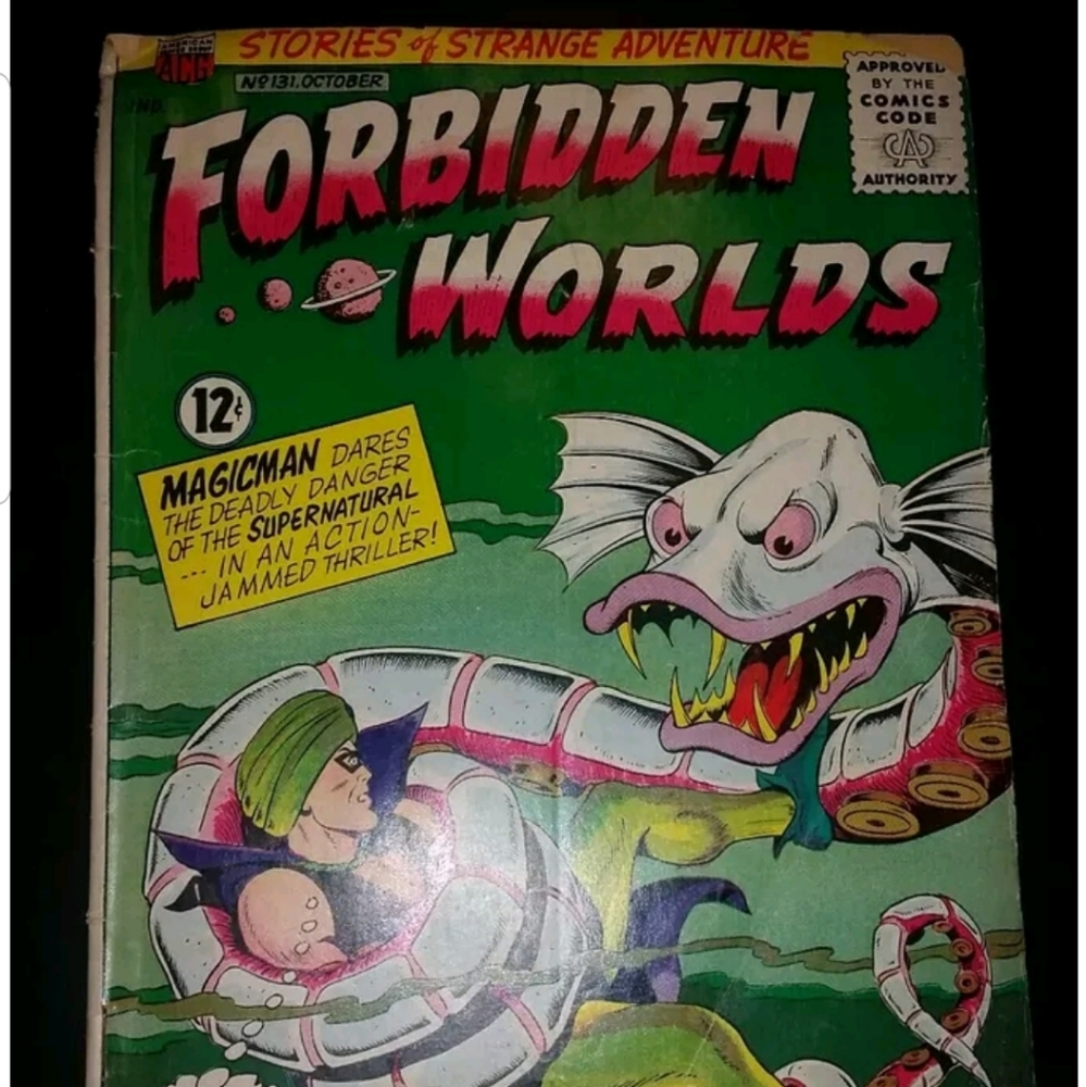 Vintage oct. 1965, forbidden worlds comic #131